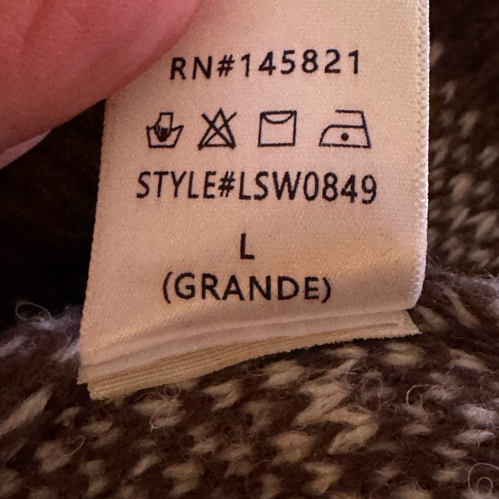 Listicle  Brown and Cream Crewneck Sweater - Picture 7 of 9